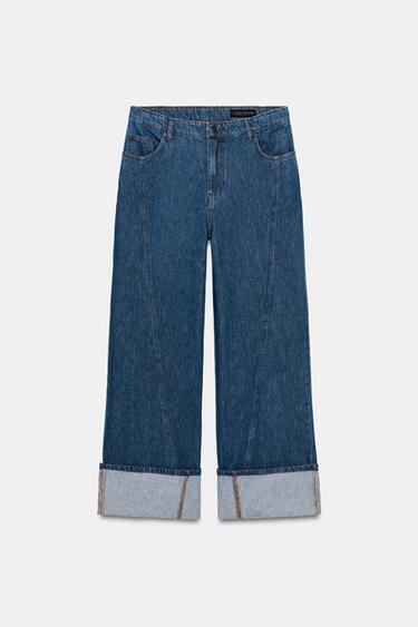 JEANS ZW COLLECTION WIDE LEG CINTURA ALTA - Azul da Zara - Imagem 0