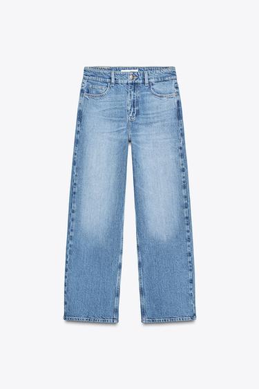 JEAN Z1975 DROIT TAILLE HAUTE LONGUEUR 7/8 - Bleu moyen de Zara - Image 7