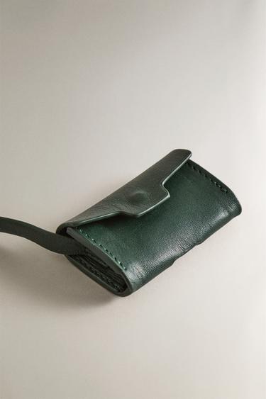 LEDERSPENDER FÜR HUNDEBEUTEL - Grün von Zara