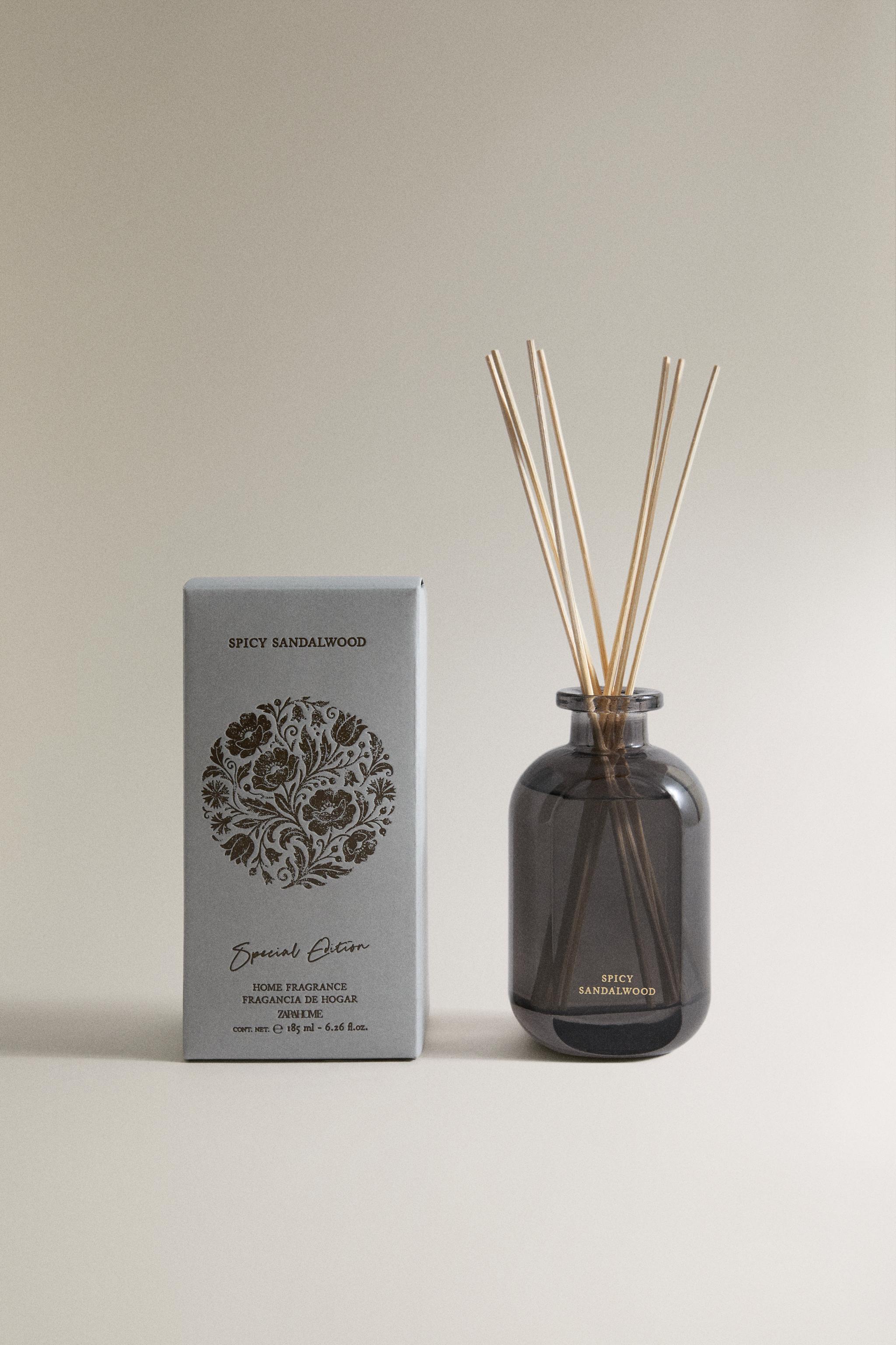 (185 ML) SPICY SANDALWOOD REED DIFFUSERS — Grey marl