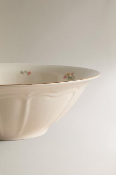 SALADIER PORCELAINE FLORAL - Crème de Zara - Image 4