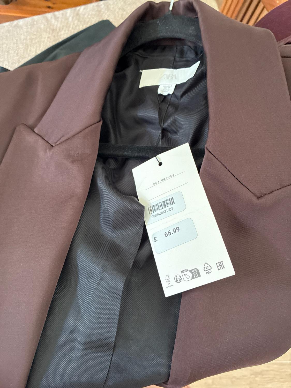 DOUBLE-BREASTED SATIN BLAZER - Image 3