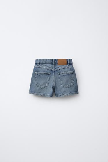 FALDA BERMUDA DENIM - Azul claro de Zara