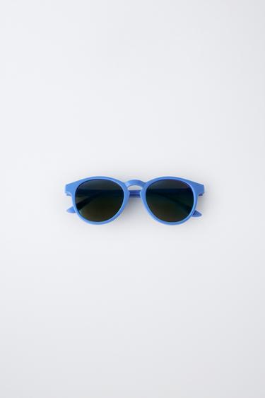 THIN RESIN SUNGLASSES - Light blue by Zara
