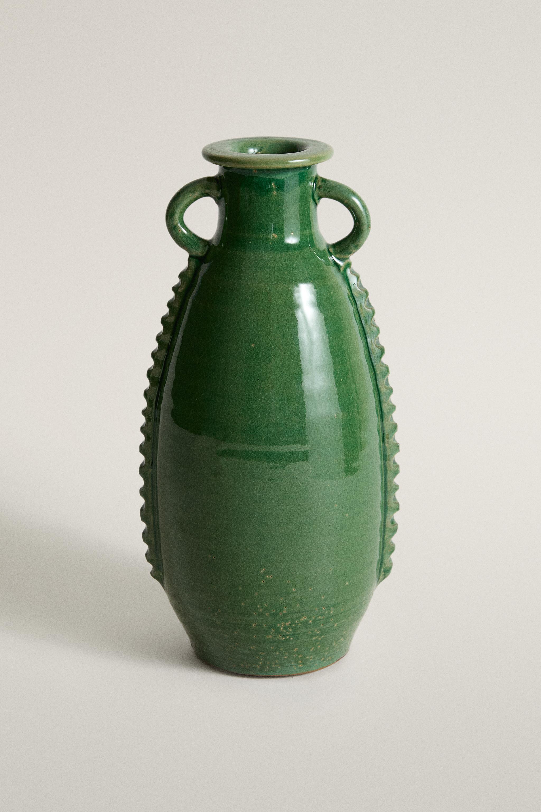 DECORATIVE TERRACOTTA VASE