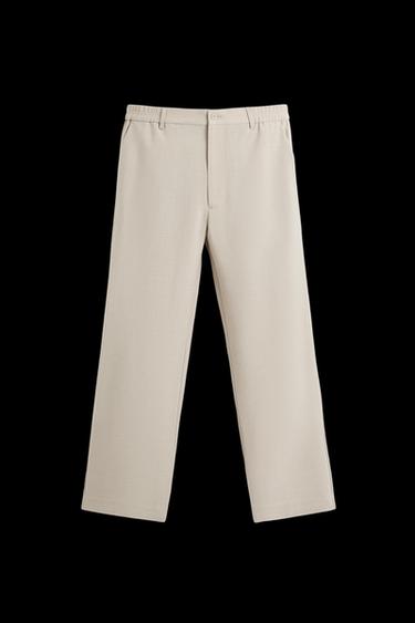 STRAIGHT-LEG TROUSERS - Mink by Zara