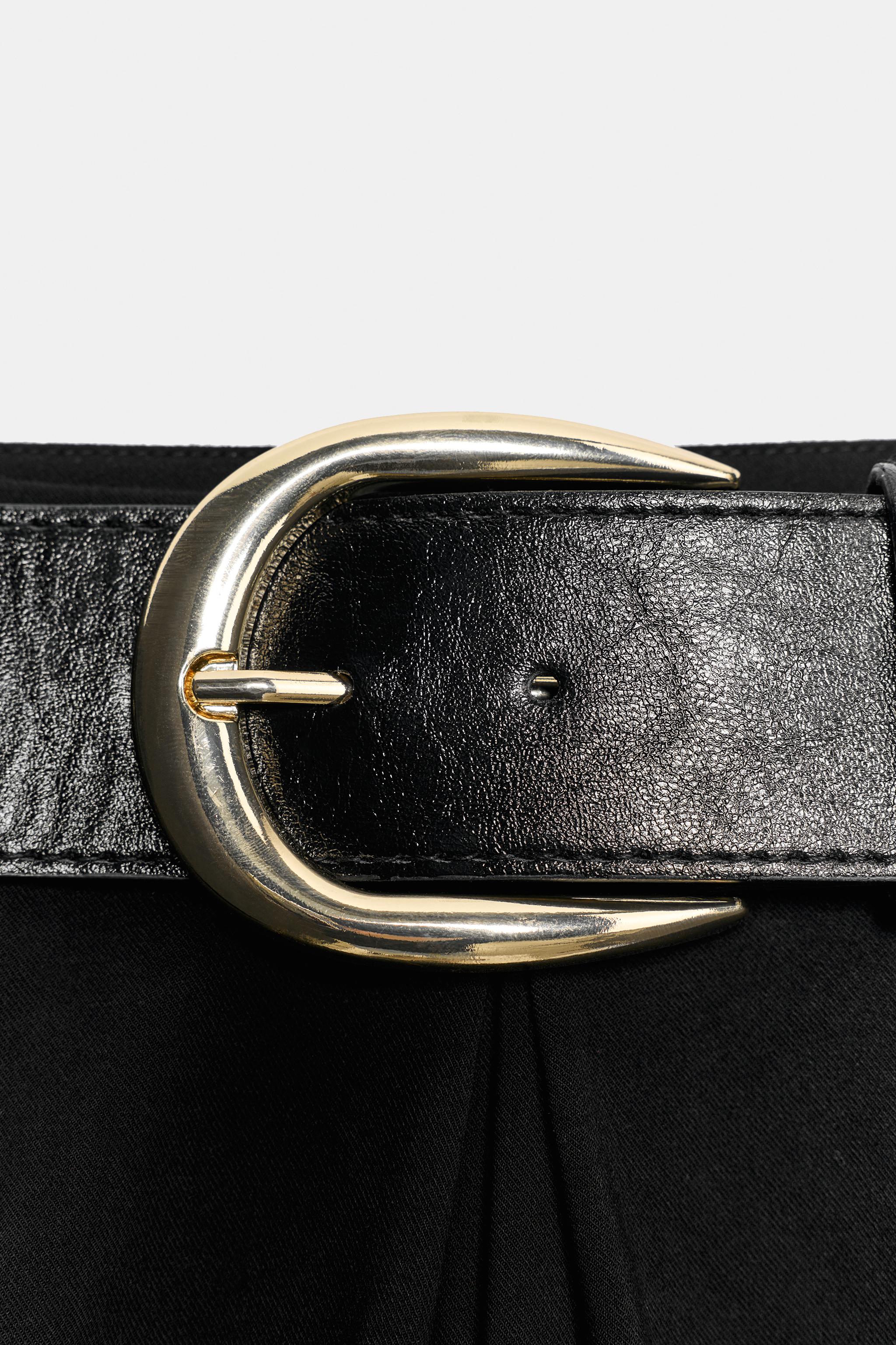 BELTED PLEATED CULOTTE PANTS