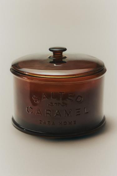 (180 G) SALTED CARAMEL SCENTED CANDLE - Cream Zara