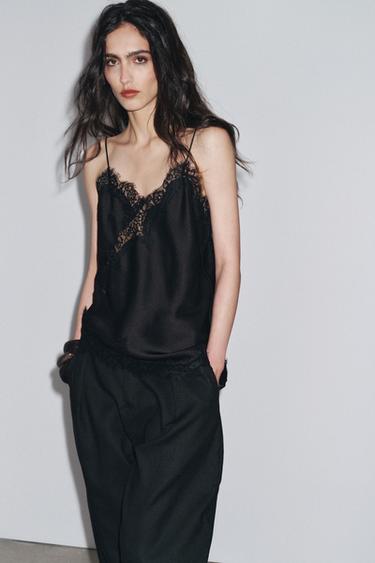 TOP STYLE LINGERIE DENTELLE ZW COLLECTION - Noir de Zara - Image 2