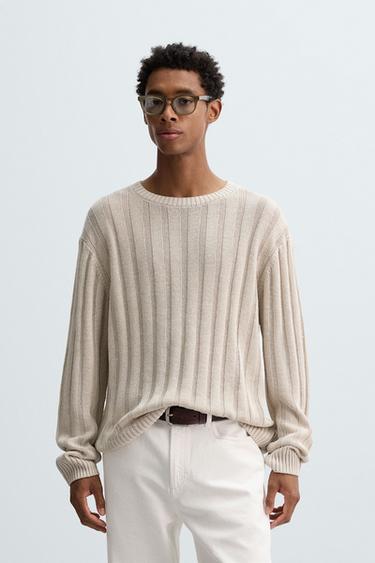 MAGLIA 100% LINO A COSTE - Pietra di Zara