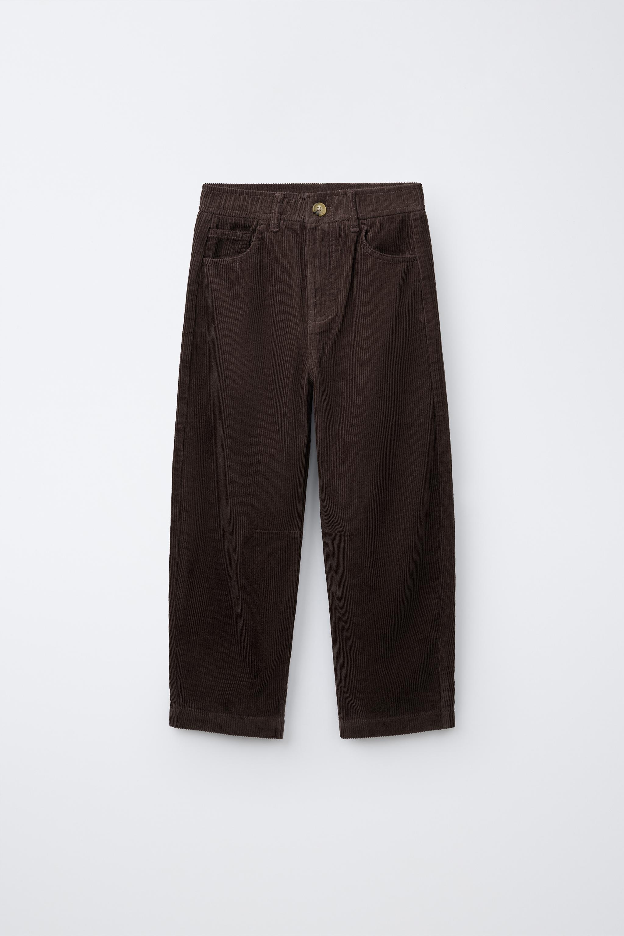 CORDUROY BARREL PANTS
