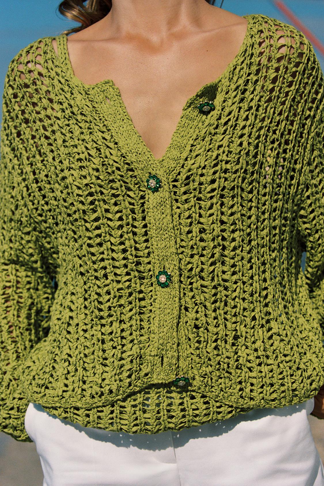 RIBBON KNIT JACKET