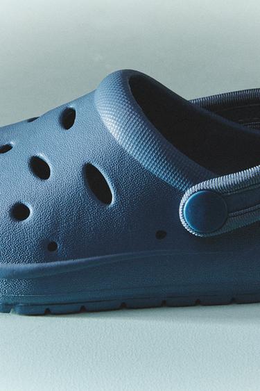 RUBBERISED CLOGS - Navy Blue by Zara - Image 5