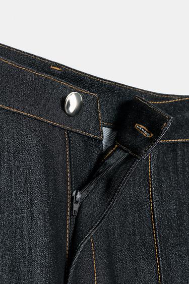 PANTALON NERVE SURPIQÛRES CONTRASTE - Noir de Zara - Image 7