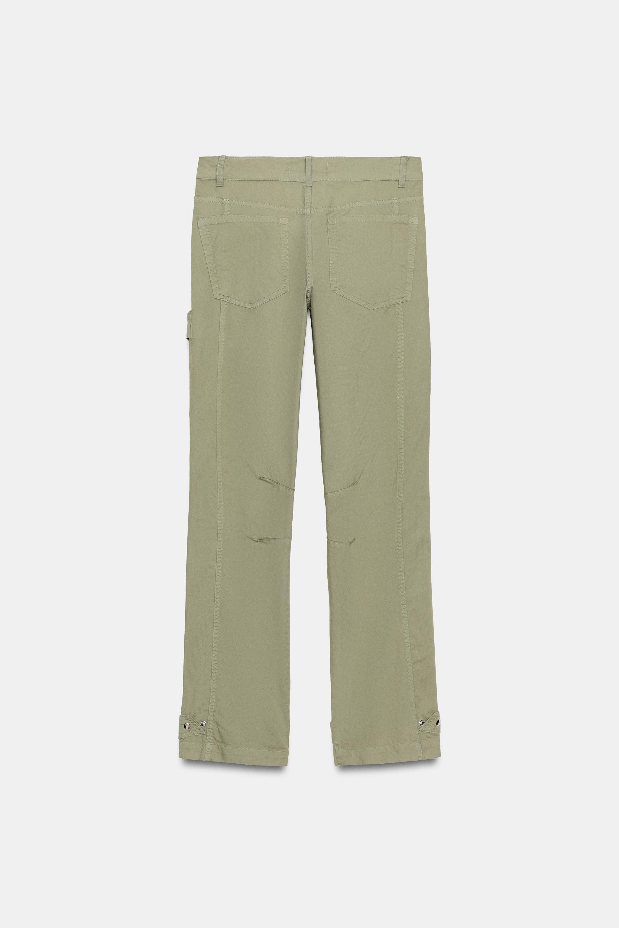 DÜZ KESİM KARGO PANTOLON - Görsel 6