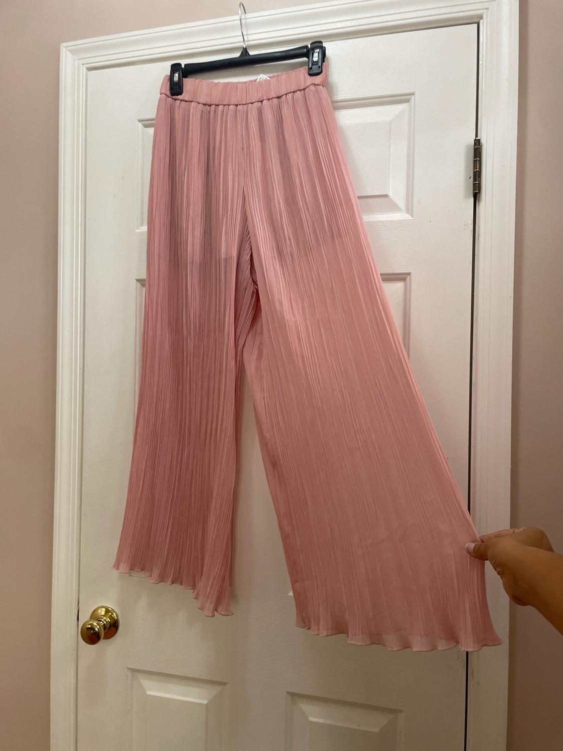 PLEATED WIDE LEG PANTS - Image 3