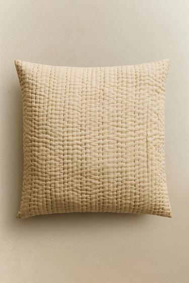 TOPSTITCHING CUSHION COVER - Yellow by Zara - Image 5
