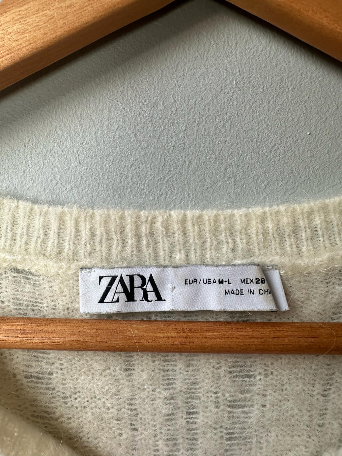 WOOL AND ALPACA BLEND OPENWORK KNIT SWEATER - Image 2