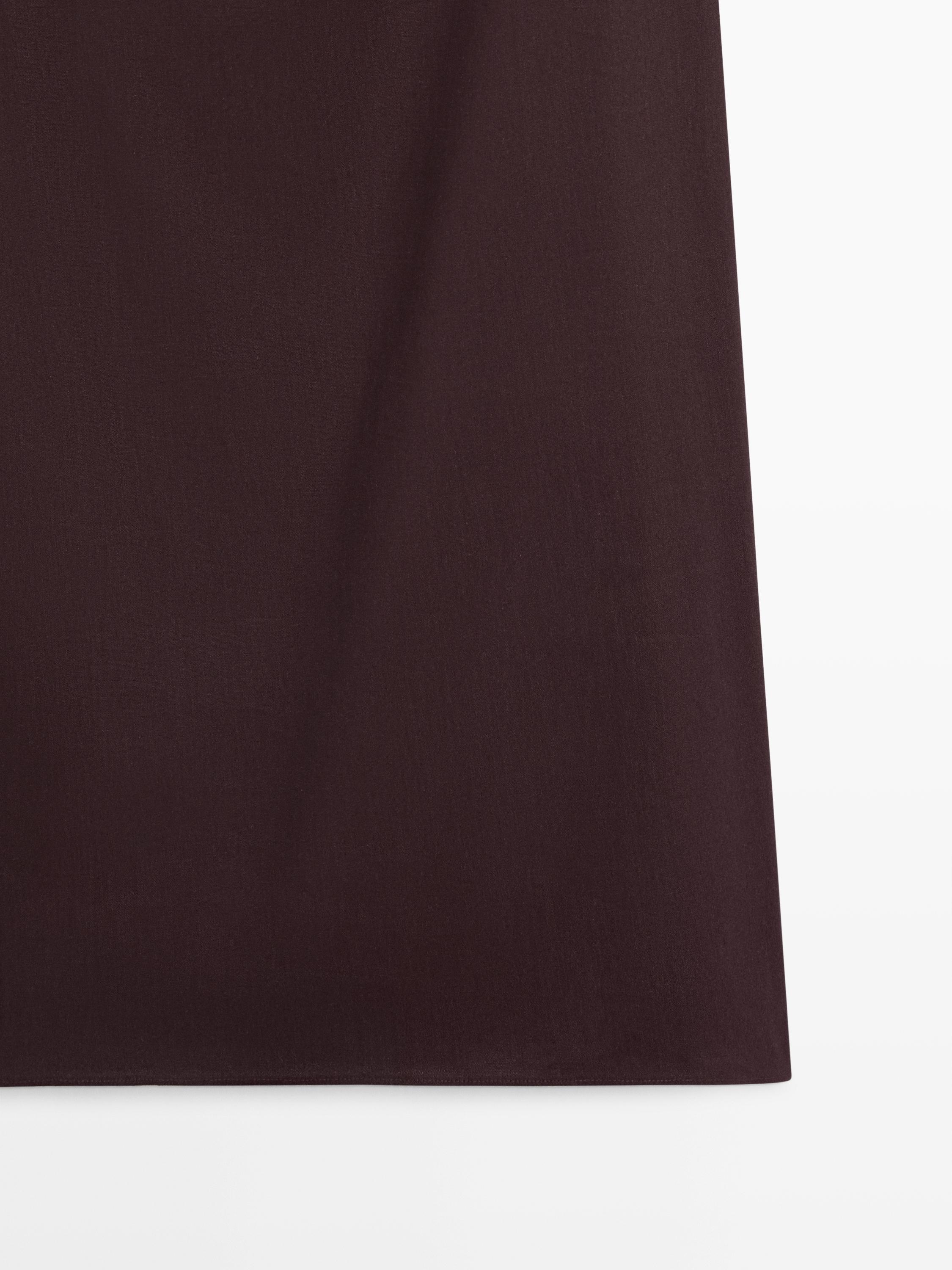 Asymmetric linen blend dress