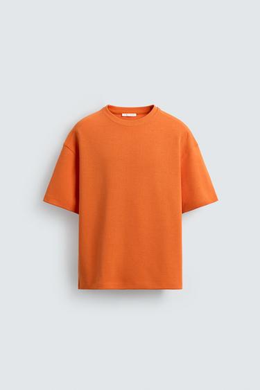 SWEATSHIRT RELAXED FIT INTERLOCK - Feloranje van Zara