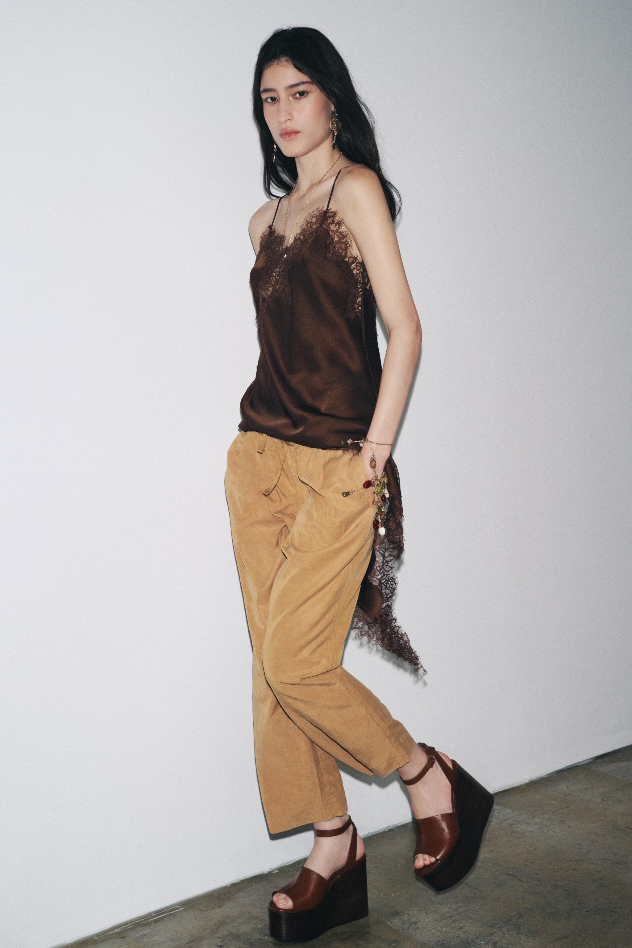 PANTALON DE JOGGING À JAMBES LARGES ZW COLLECTION