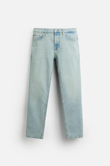 JEANS SLIM FIT - E kaltër e hapur nga Zara