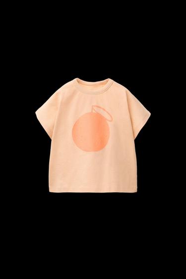 CAMISETA ESTAMPADO - Beige de Zara - Imagen 0