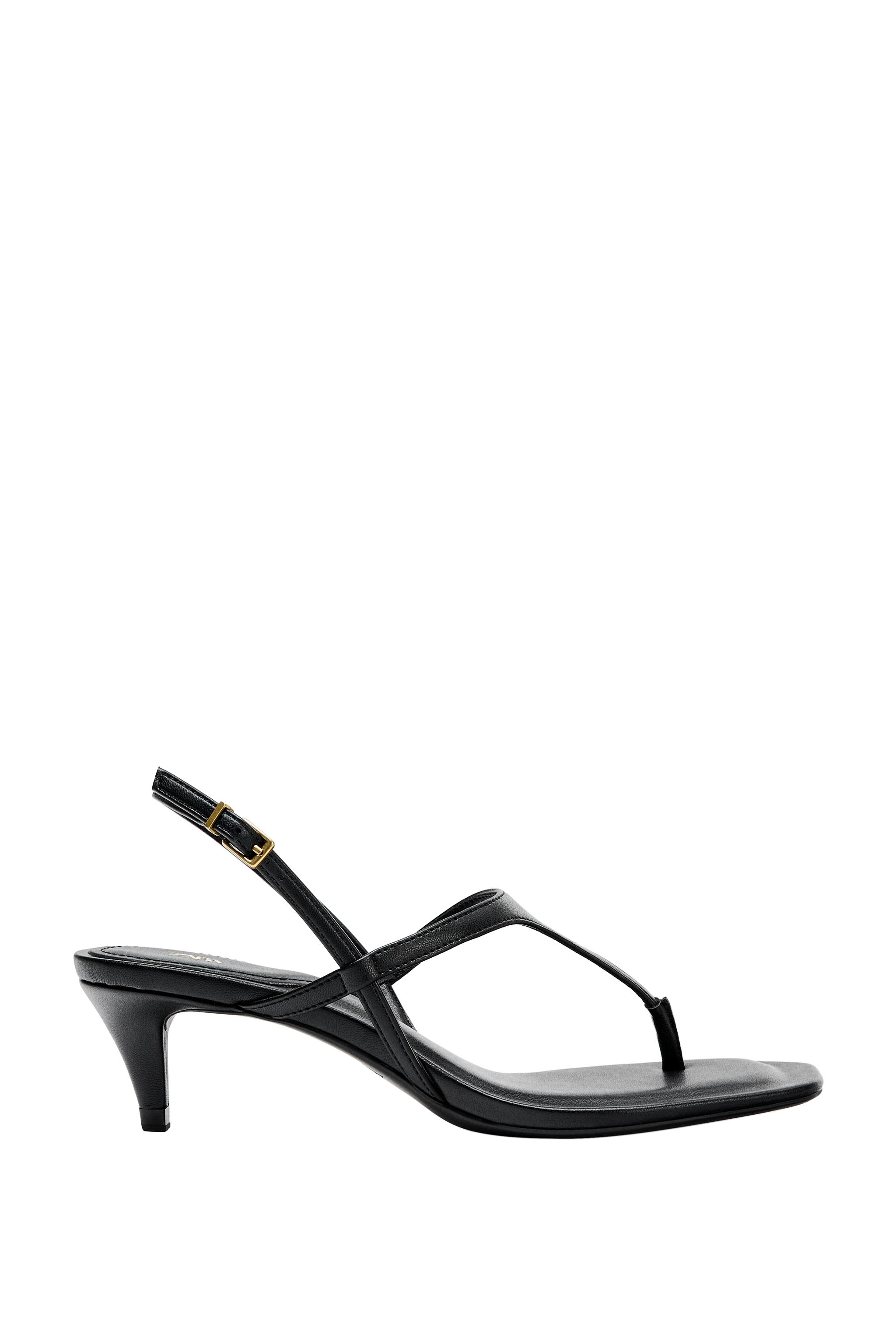 STRAPPY LEATHER SANDALS - Black | ZARA United States