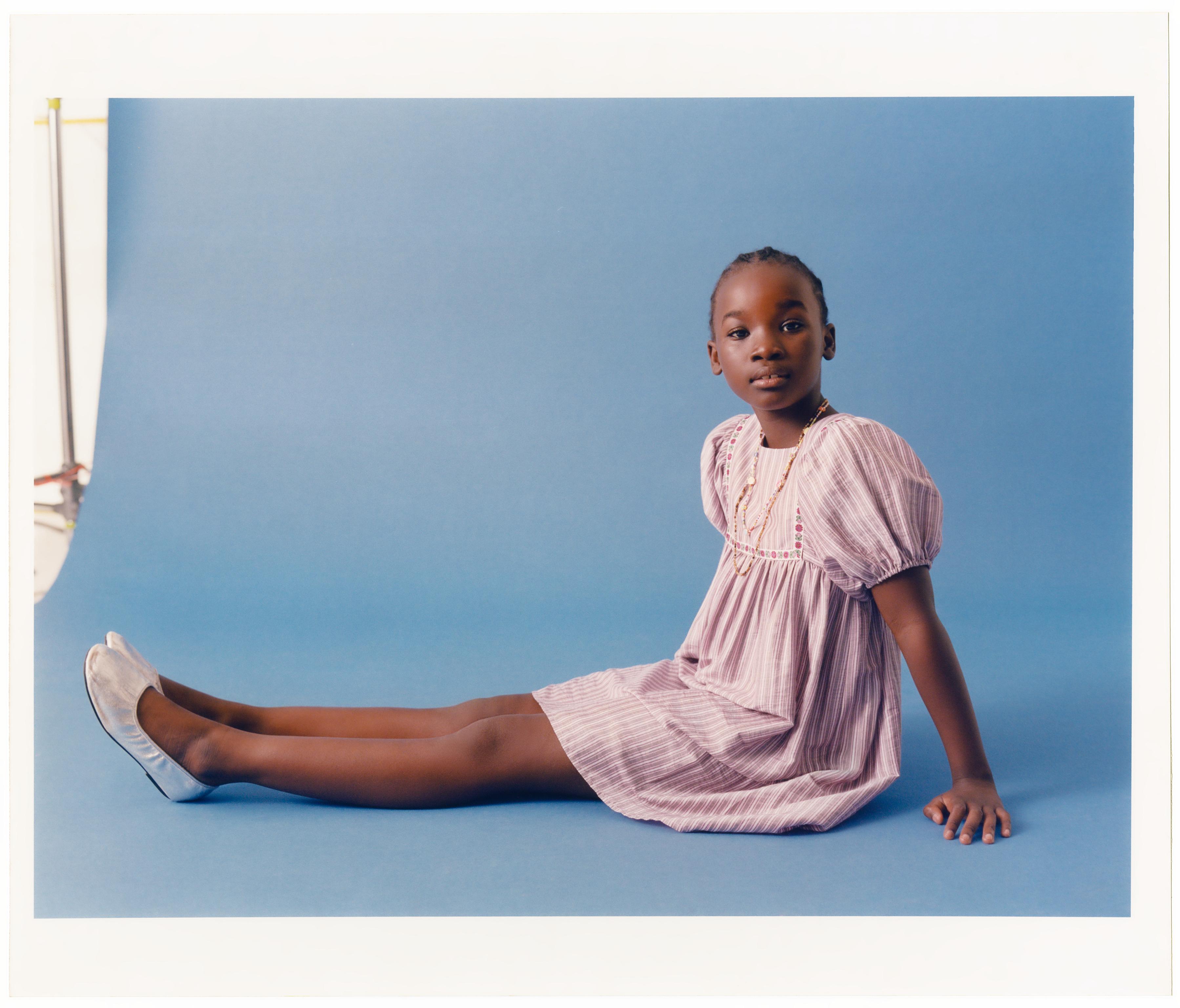 STRIPED TRIM DRESS — Pink