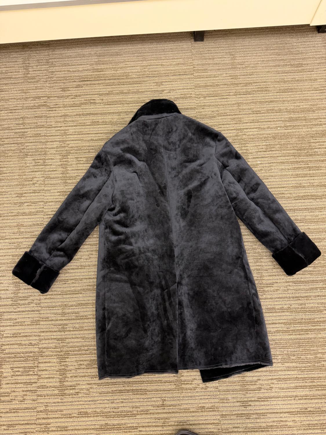 DOUBLE FACED VELVET LOOK COAT - Image 4
