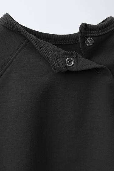 SWEATSHIRT AND JOGGERS SET - Black by Zara - Image 2
