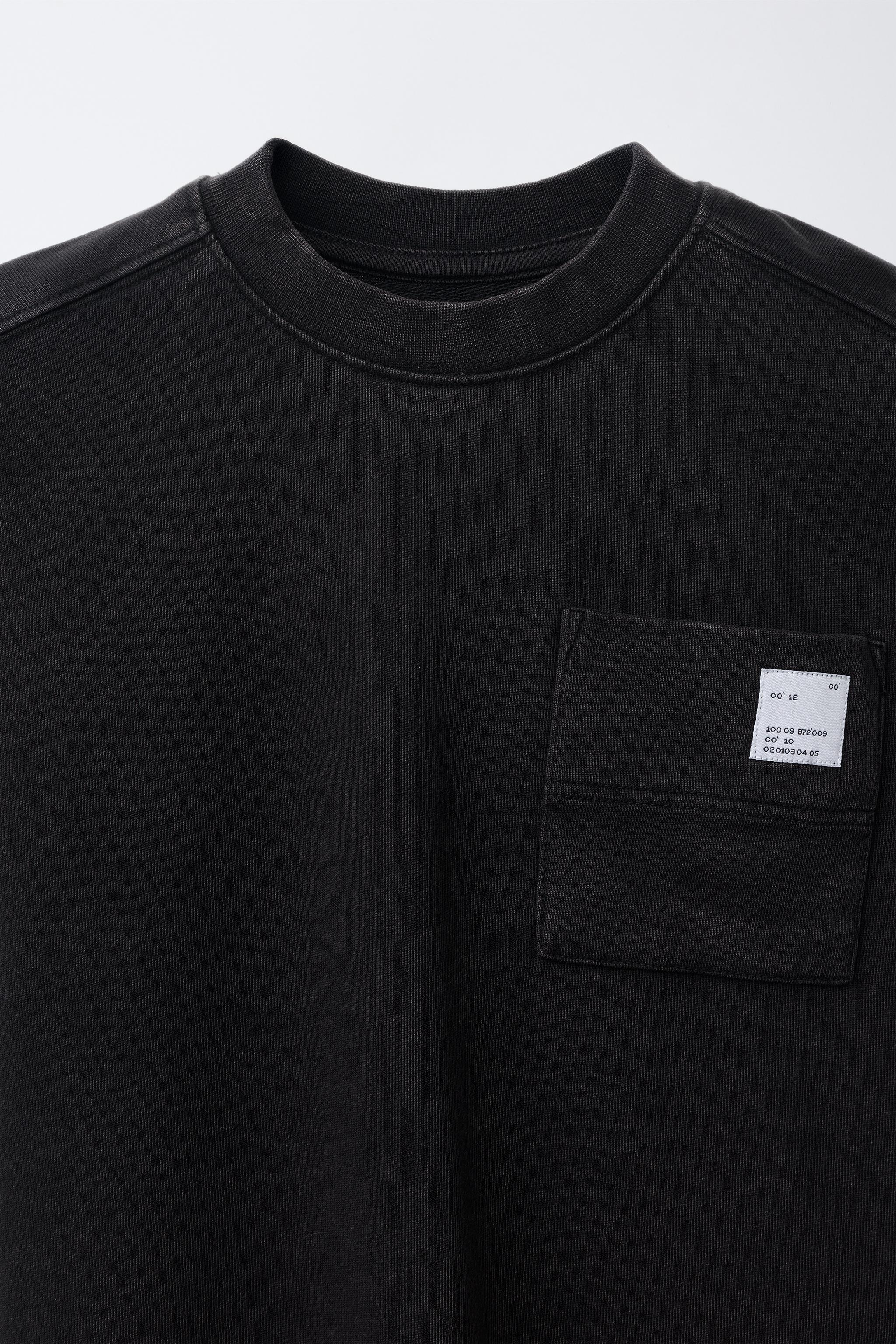WASHED-EFFECT POCKET T-SHIRT