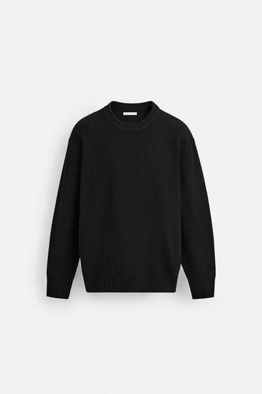 JERSEY ESTRUCTURA - Negro de Zara