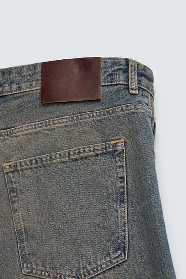 JEANS STRAIGHT FIT DÉCHIRURES - Bleu encre de Zara - Image 10