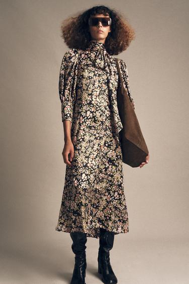 ZW COLLECTION FLORAL MIDI DRESS - Multicoloured by Zara - Image 3