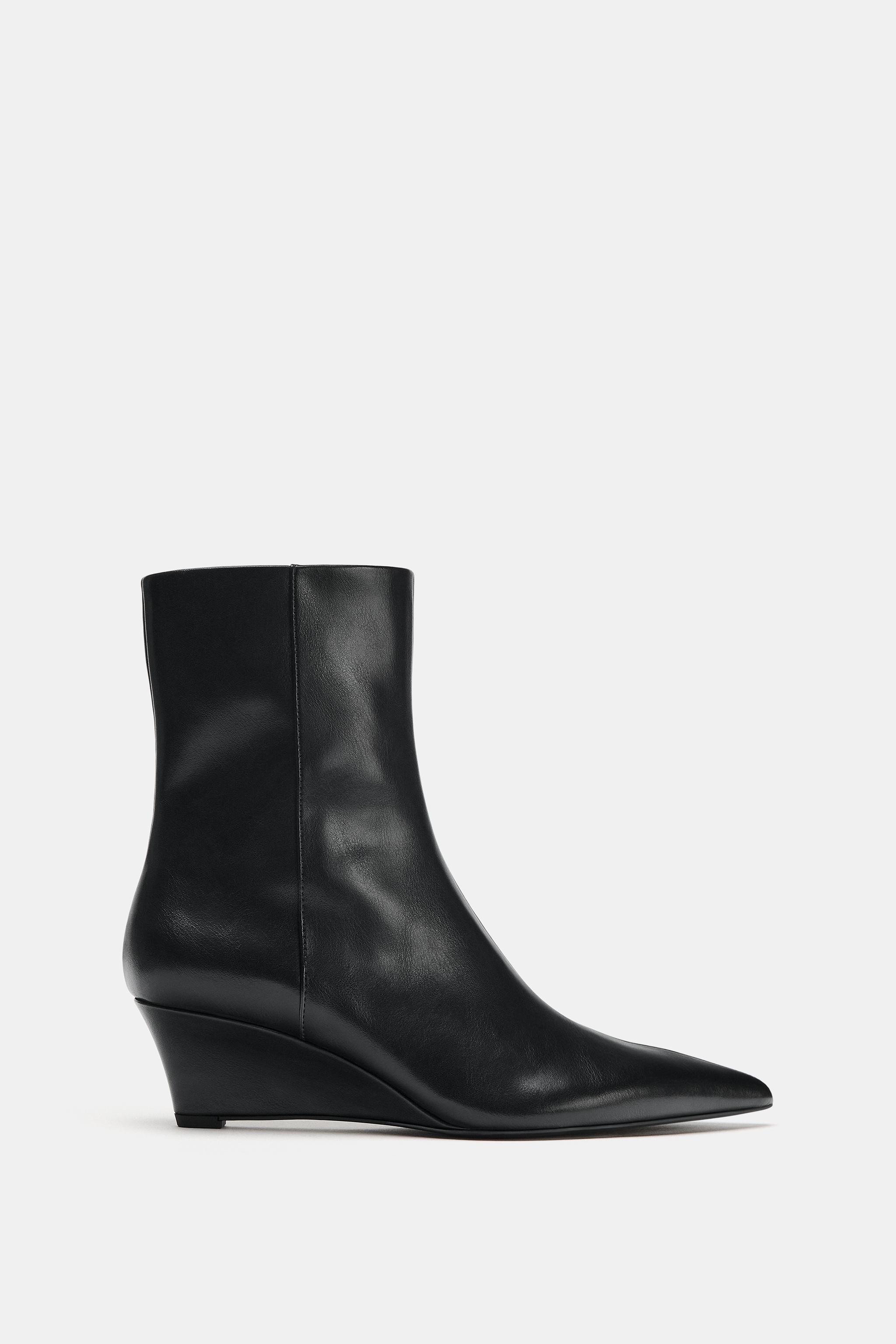 Женские ботинки Zara WEDGE HEEL ANKLE BOOTS — фото 2