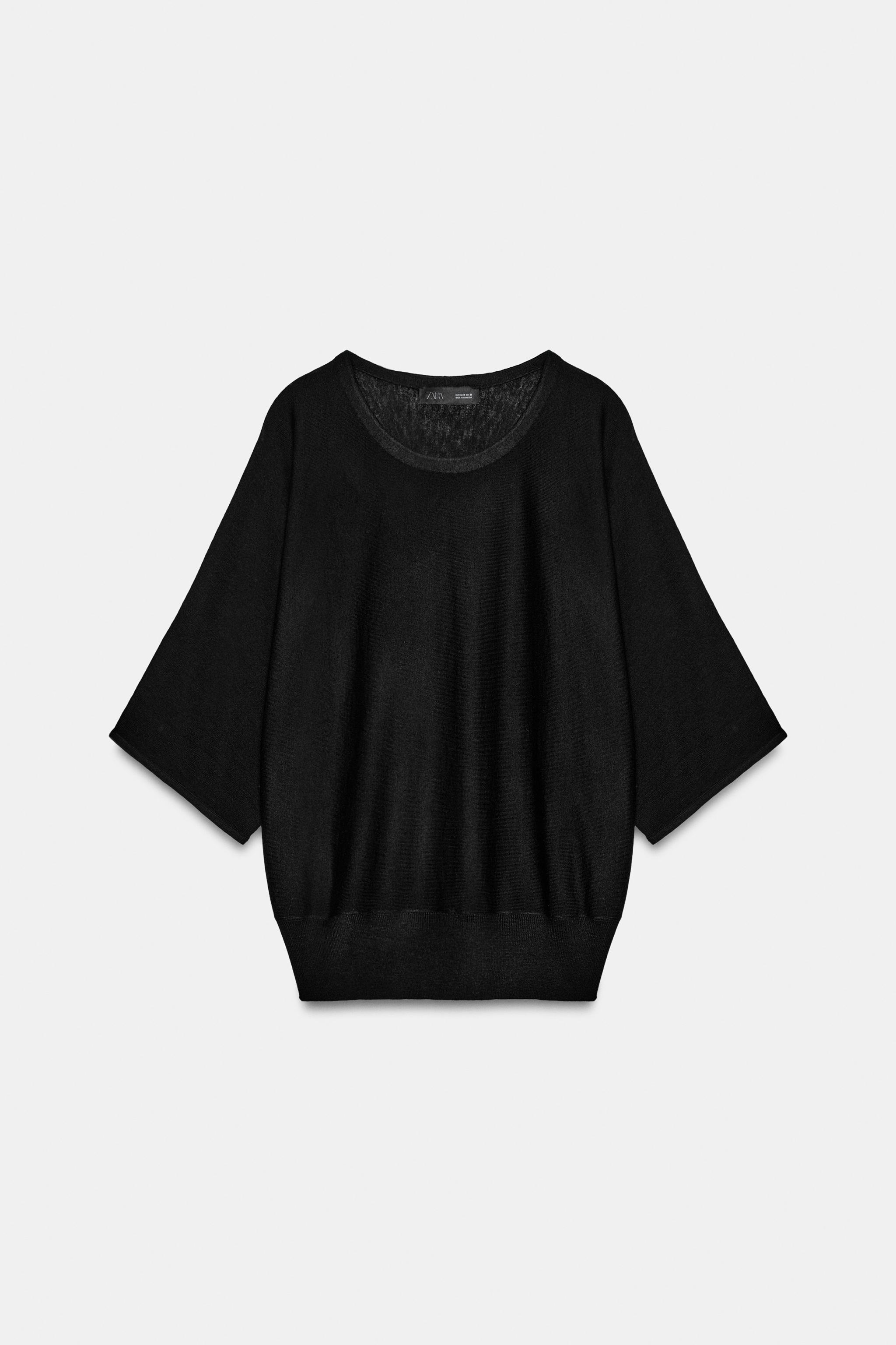 Женские свитеры Zara THREE-QUARTER SLEEVE KNIT JUMPER — фото 8