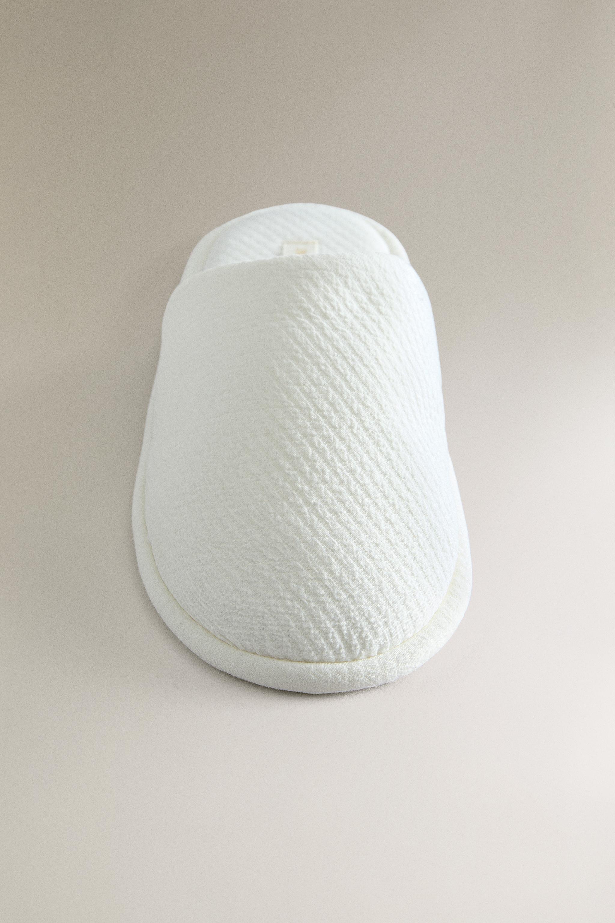 COTTON MULE SLIPPERS
