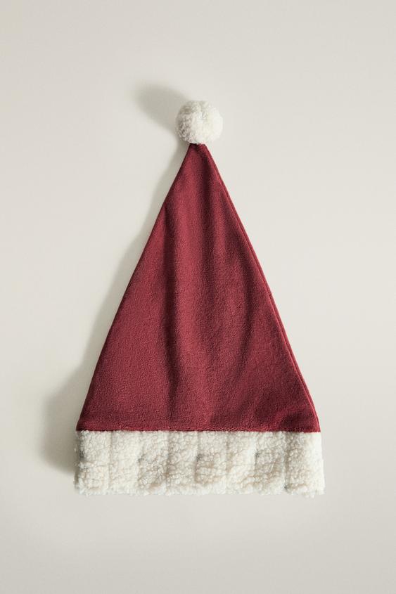 KIDS' FATHER CHRISTMAS HAT - Red by Zara - Image 0