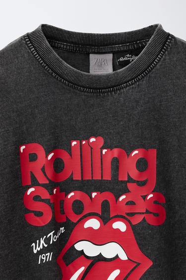 ROLLING STONES © WASHED-EFFECT T-SHIRT - Dark anthracite by Zara - Image 2