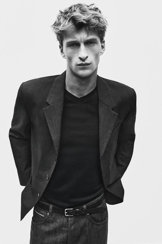 Zara 100% WOOL V-NECK SWEATER - 371 - Image 0