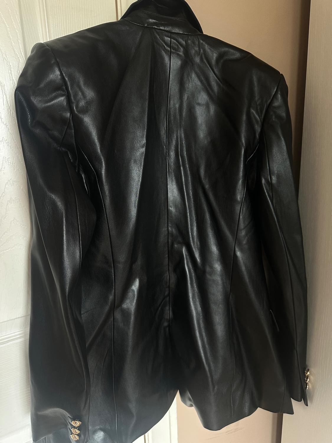 FAUX LEATHER BLAZER - Image 4