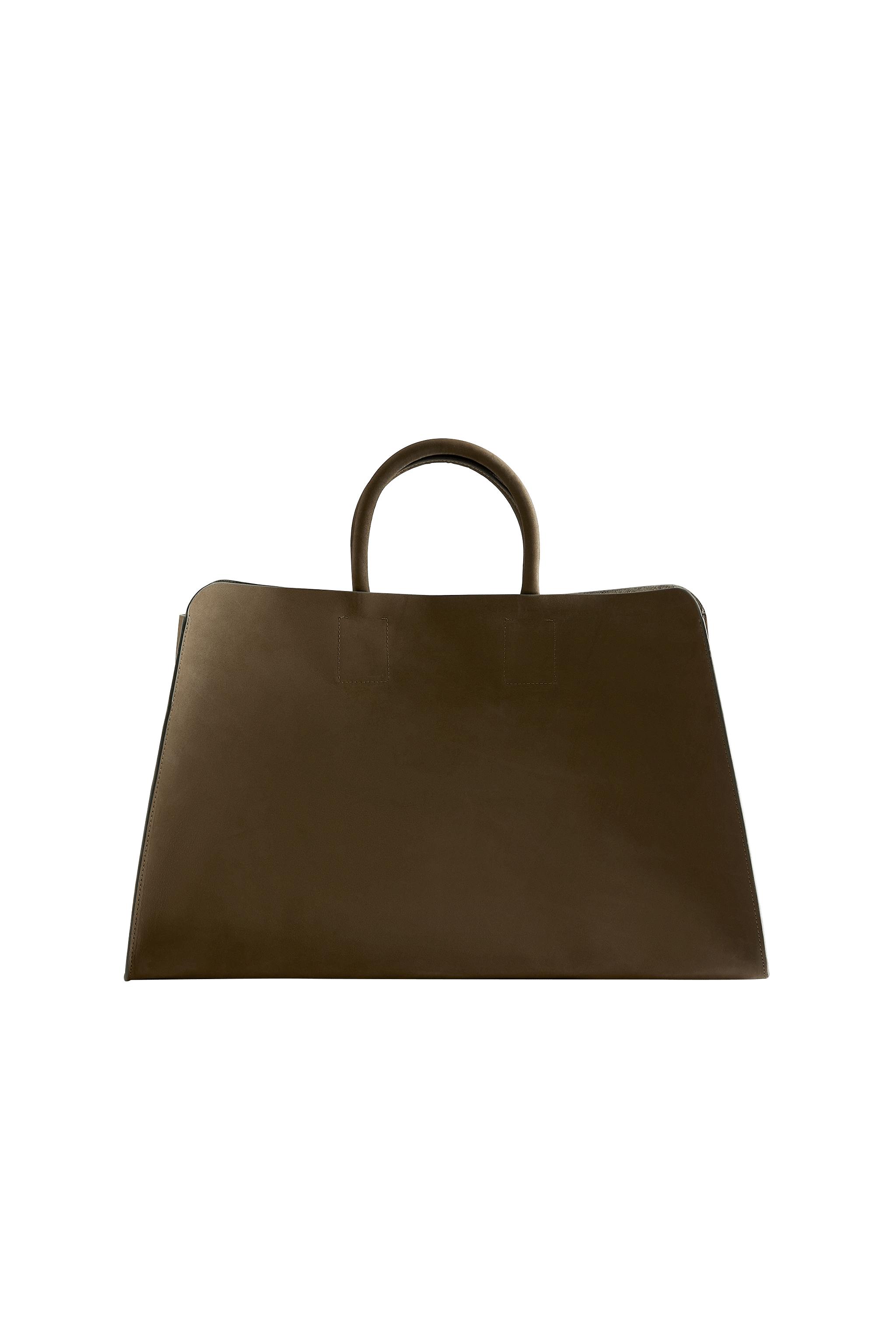 ヌバックレザー トートバッグ - グリーン | ZARA Japan / 日本