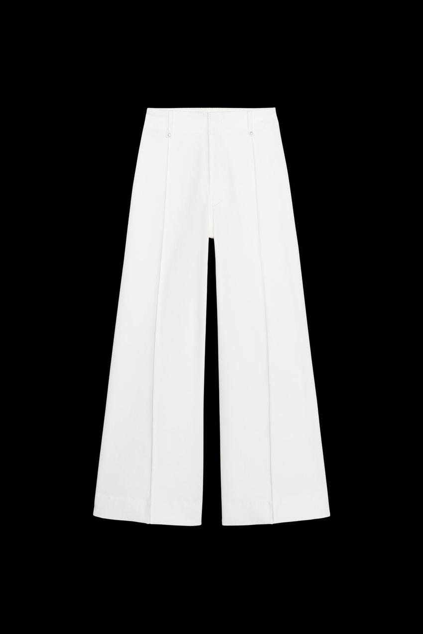 ZW COLLECTION TAILORED WIDE LEG HI-RISE JEANS