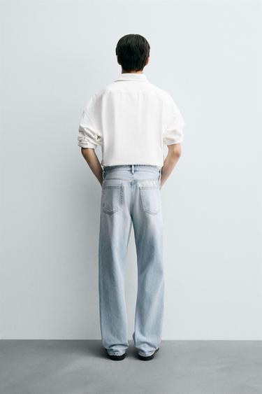 FLARED FIT JEANS - Light blue by Zara - Image 2