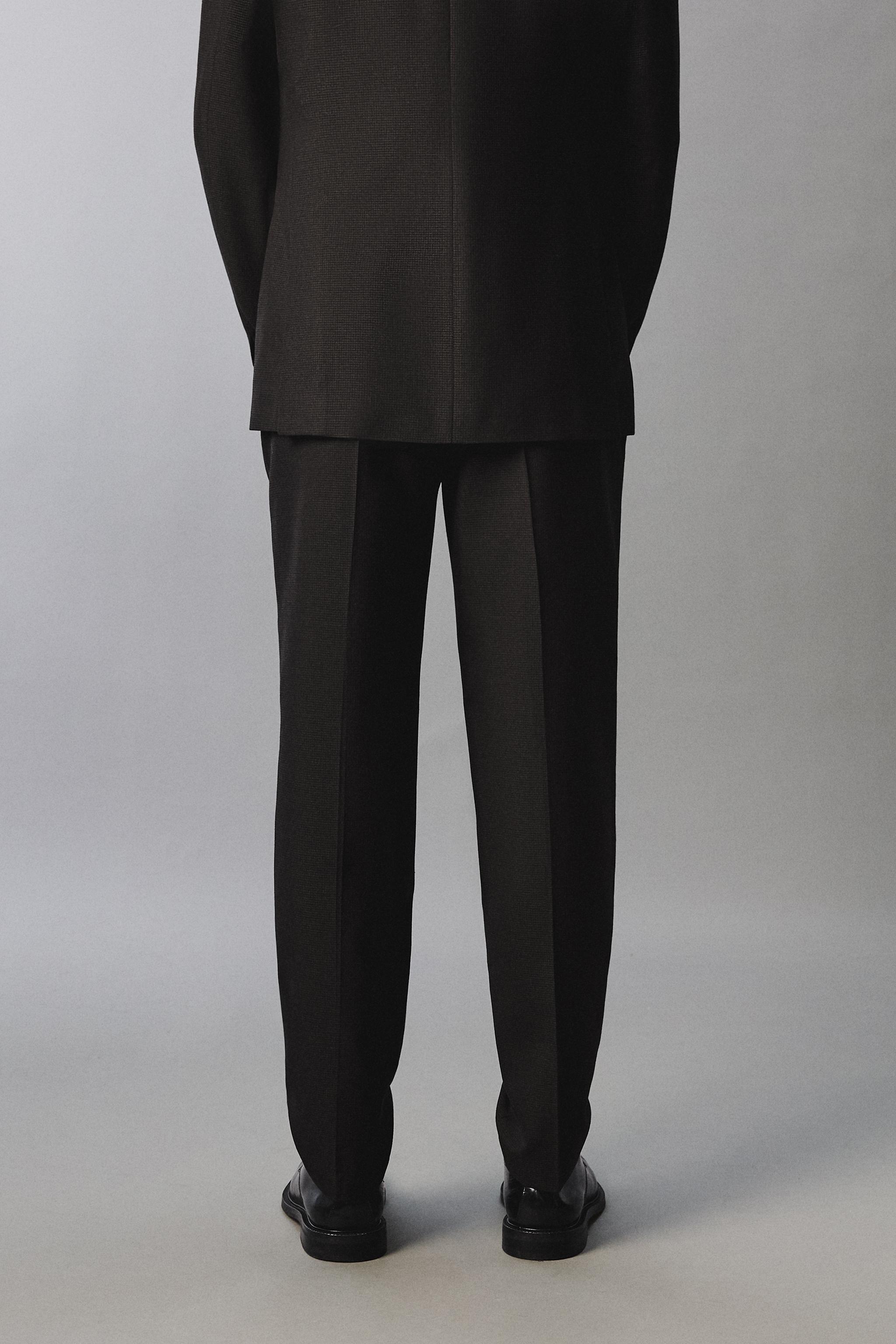 PANTALON DE COSTUME PIED-DE-POULE