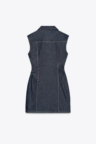 Z1975 DENIM MINI DRESS - Blue by Zara - Image 7