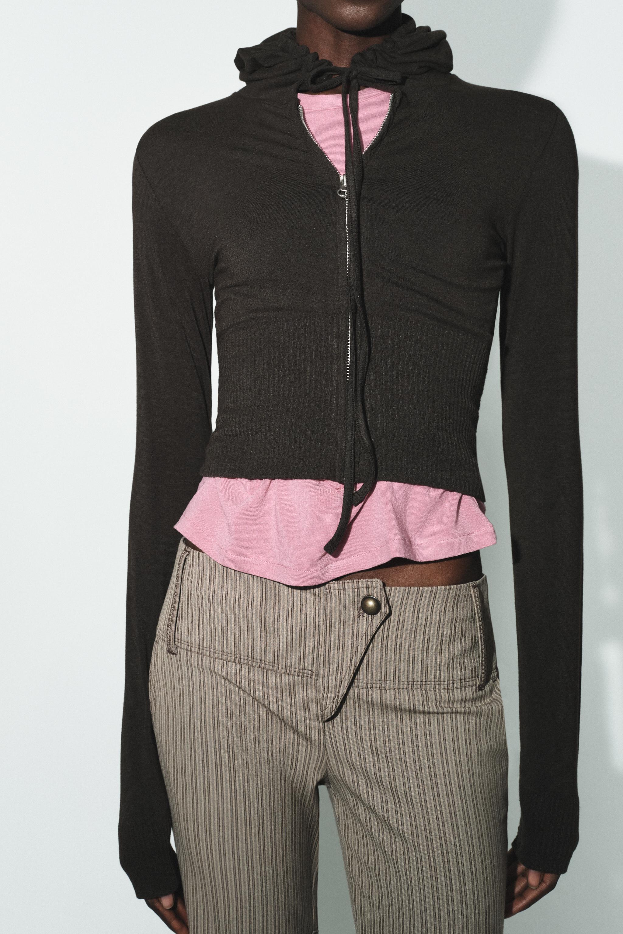 SEAMLESS CROPPED SWEATSHIRT