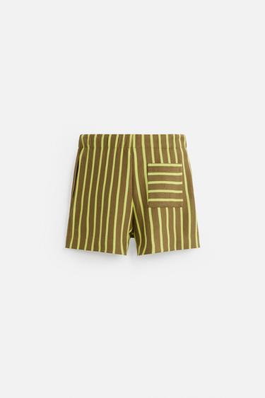 STRIPED BERMUDA SHORTS - Multicoloured by Zara - Image 8