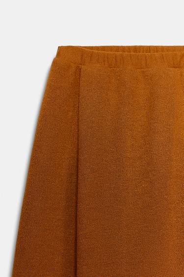 RUSTIC STRAIGHT FIT TROUSERS - Ochre by Zara - Image 8
